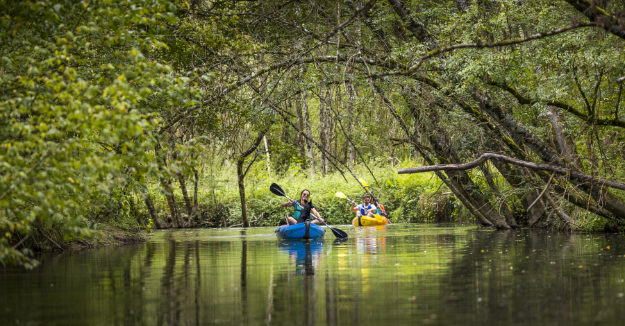 canoës sur l'Indre à Loches