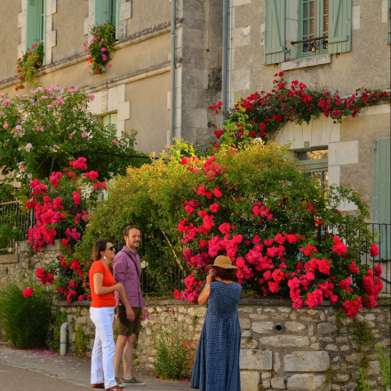 rue fleurie à Chédigny