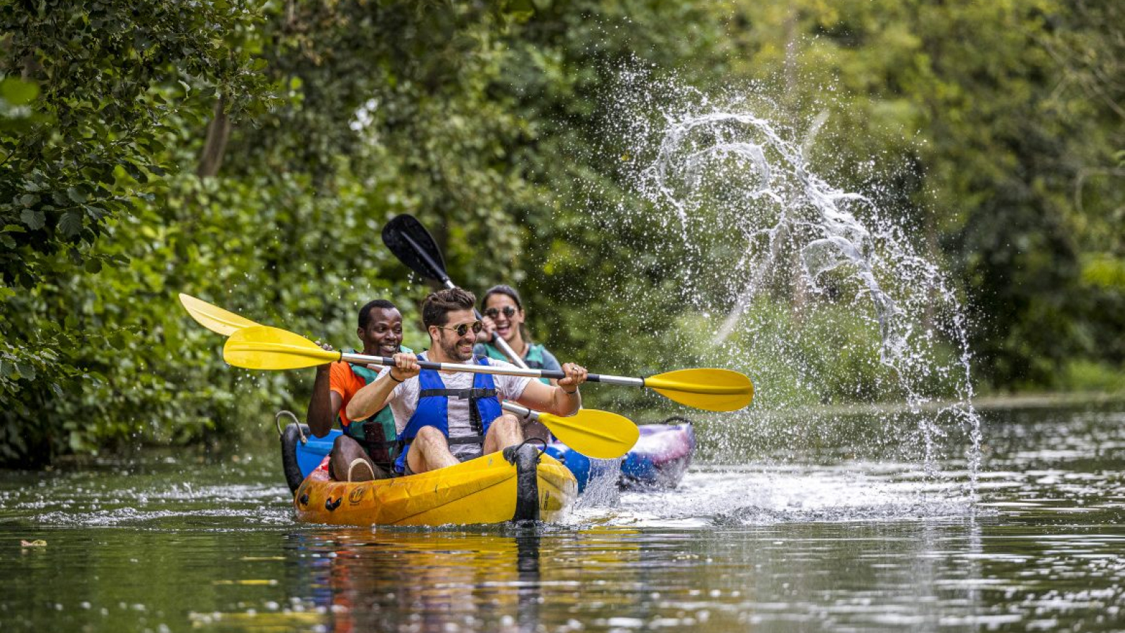 canoës sur l'Indre à Loches