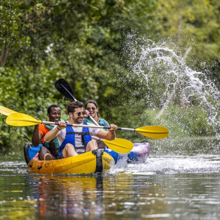 canoës sur l'Indre à Loches