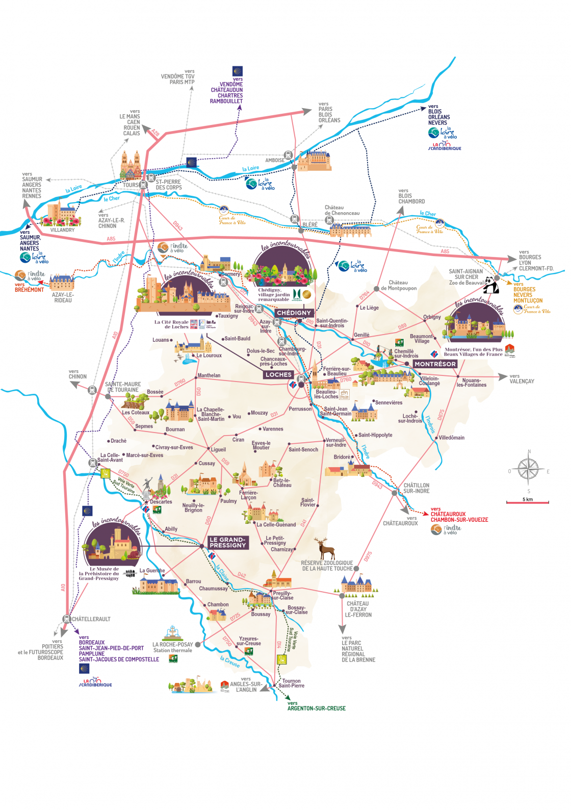 carte touristique