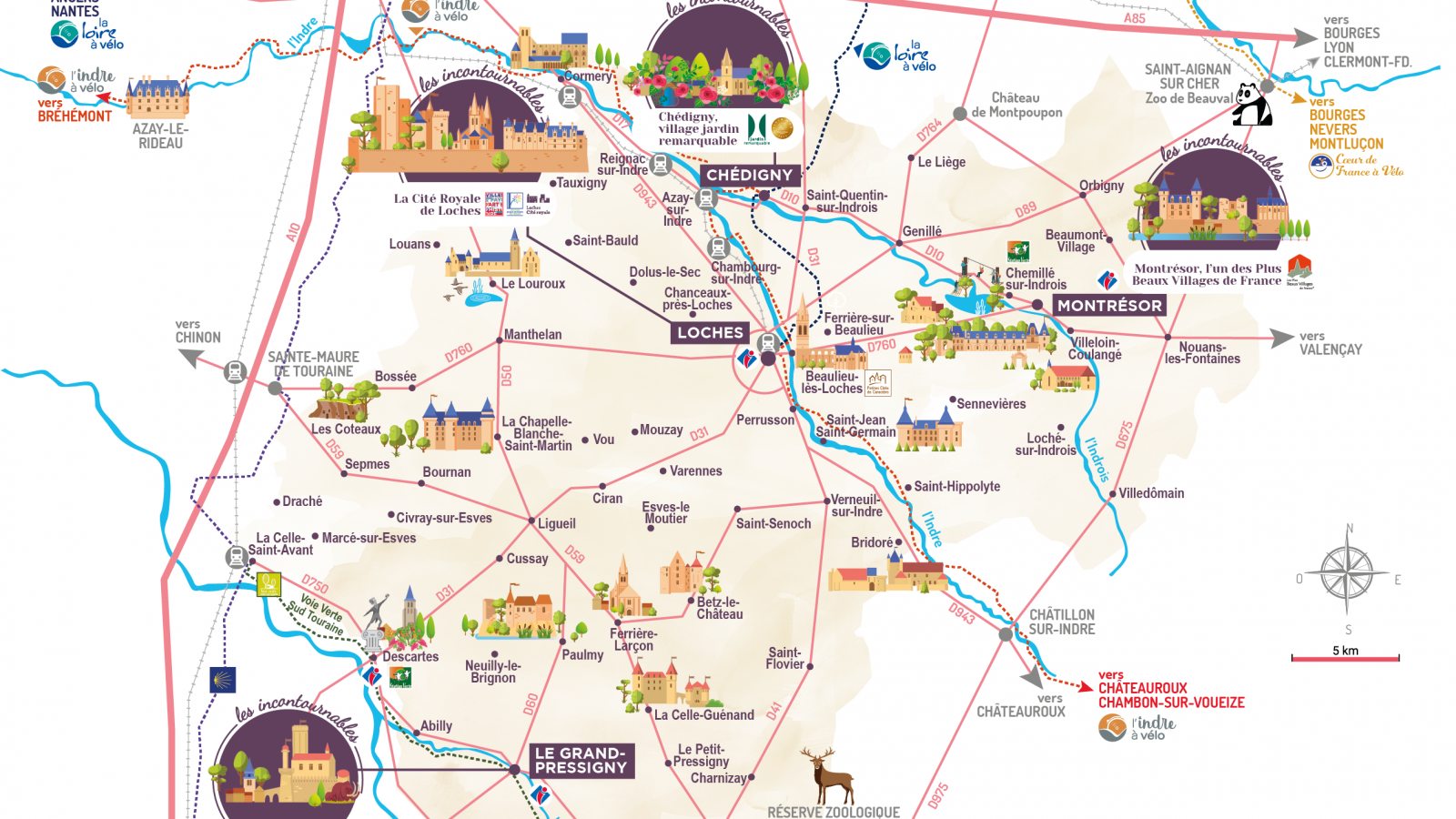 carte touristique