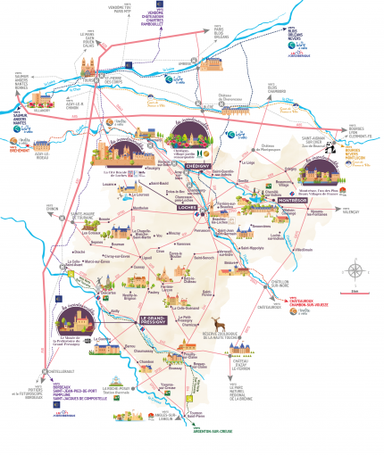 carte touristique