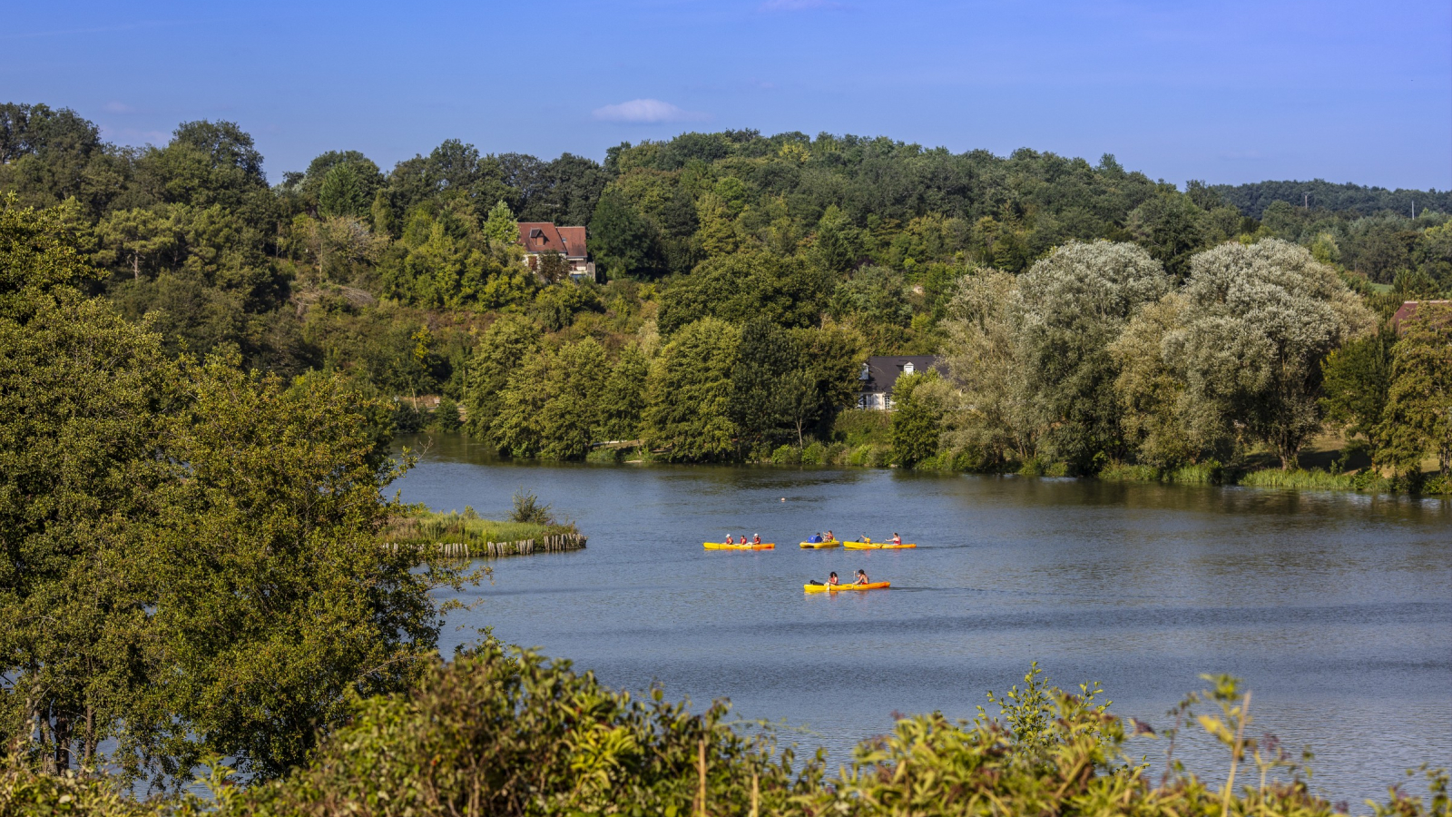 canoë sur la Lac de Chemillé-sur-Indrois