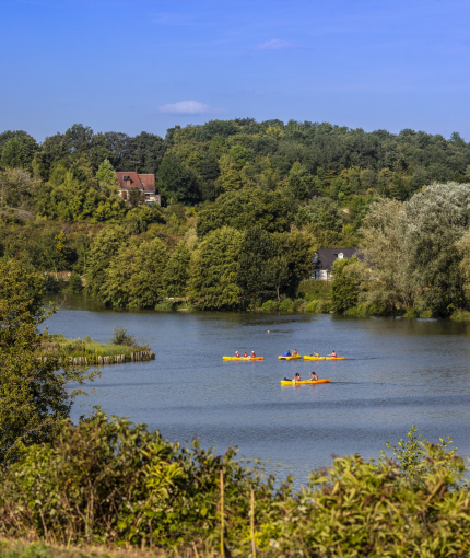 canoë sur la Lac de Chemillé-sur-Indrois