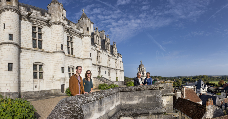 terrasse du logis royal de Loches