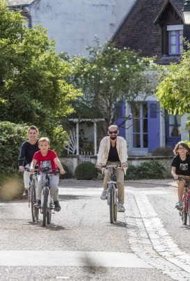 Vélo famille campagne