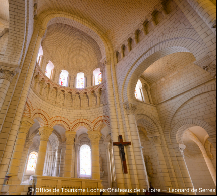 vue intérieure du chOur de l'abbatiale de Preuilly-sur-Claise