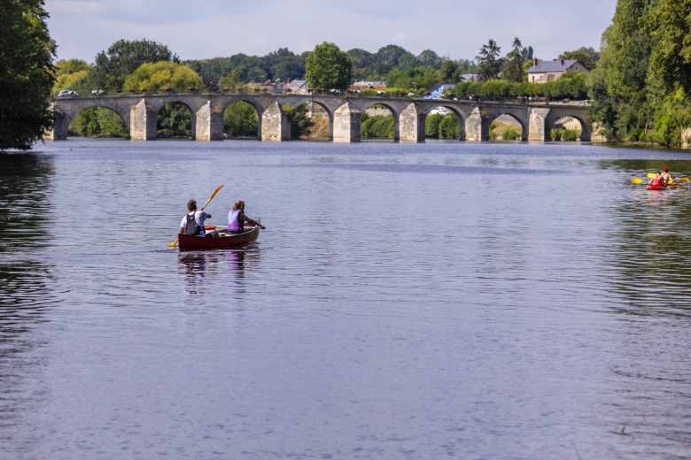 canoë sur la Creuse à Descartes