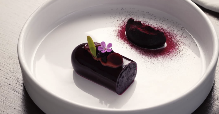 Plat au restaurant Les Roseaux Pensants à Cormery