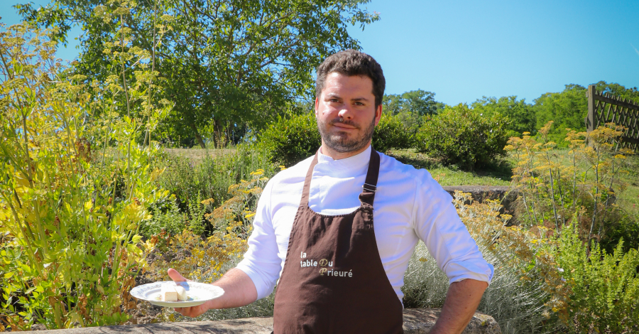 Portrait de Pierre Drouineau, chef de La Table du Prieuré au Louroux