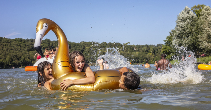 baignade lac chemille