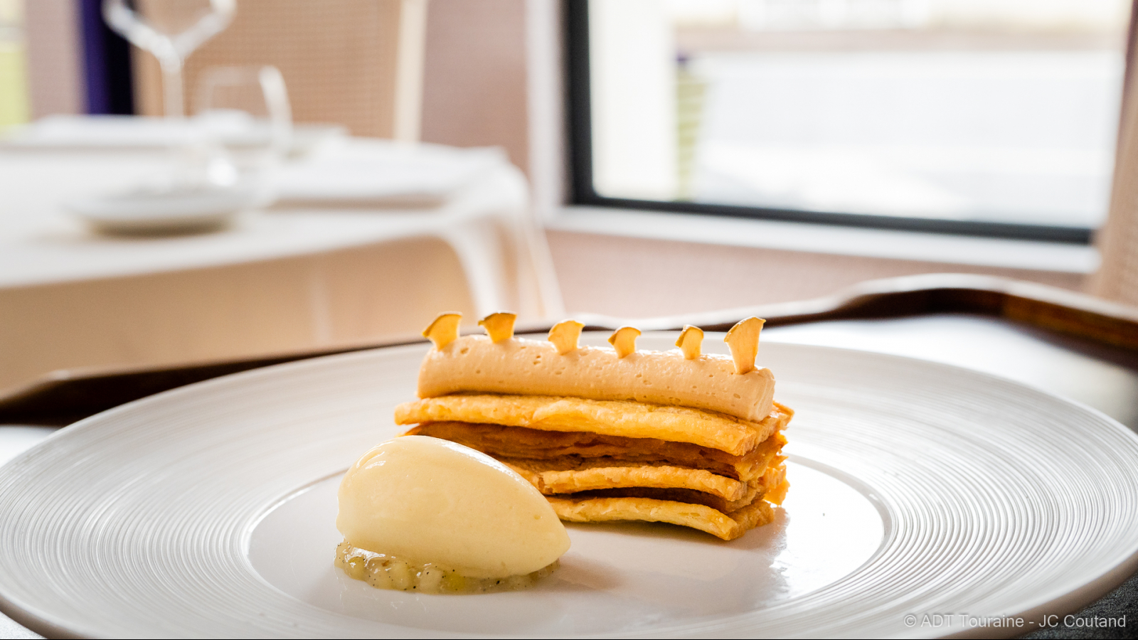 Plat au restaurant La Promenade au Petit-Pressigny