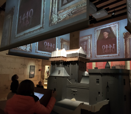 parcours de visite du donjon de loches - maquette