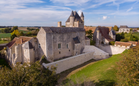 vue aérienne château bridoré