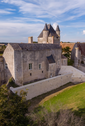 vue aérienne château bridoré