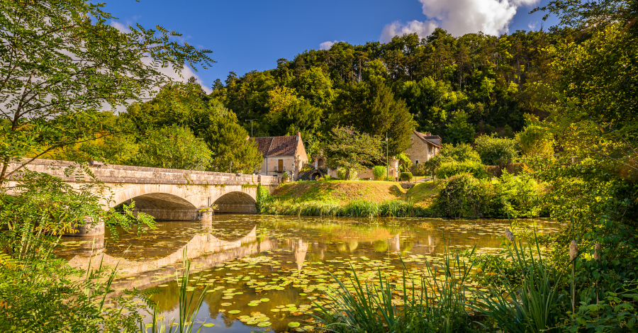 La Claise à Chaumussay pont