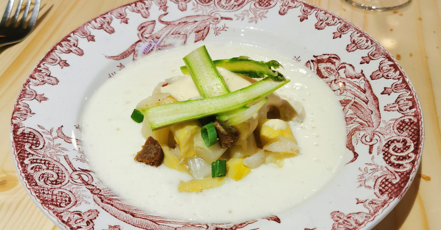 plat à La Table du Prieuré au Louroux