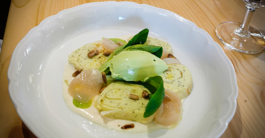 plat à La Table du Prieuré au Louroux
