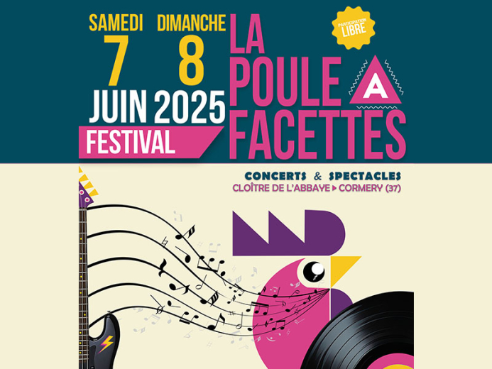 programme Poule à facettes festival à Cormery