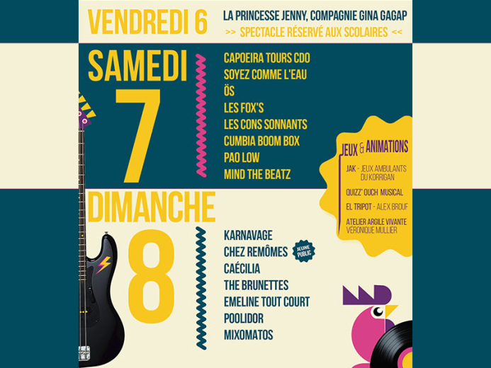 programme Poule à facettes festival à Cormery