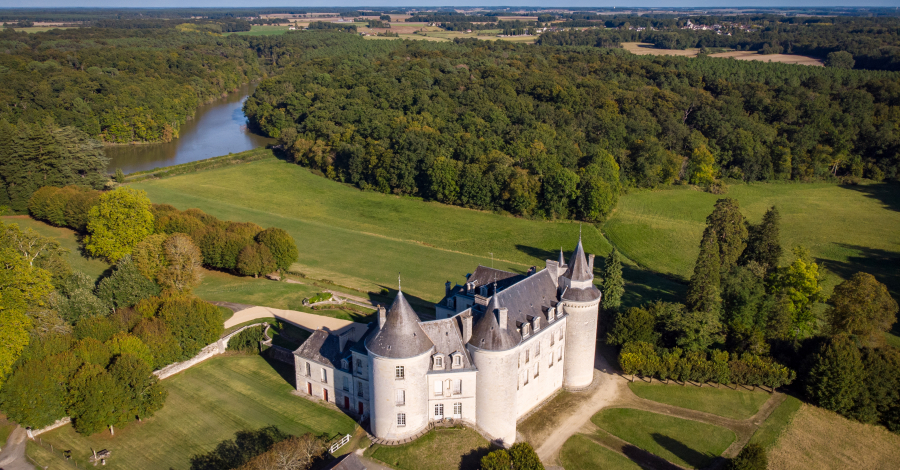 vue aérienne du château de grillemont