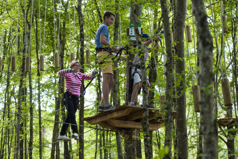 accrobranche clic Lac Chemillé-sur-Indrois