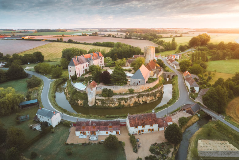 vue aérienne du Châtelier à Paulmy