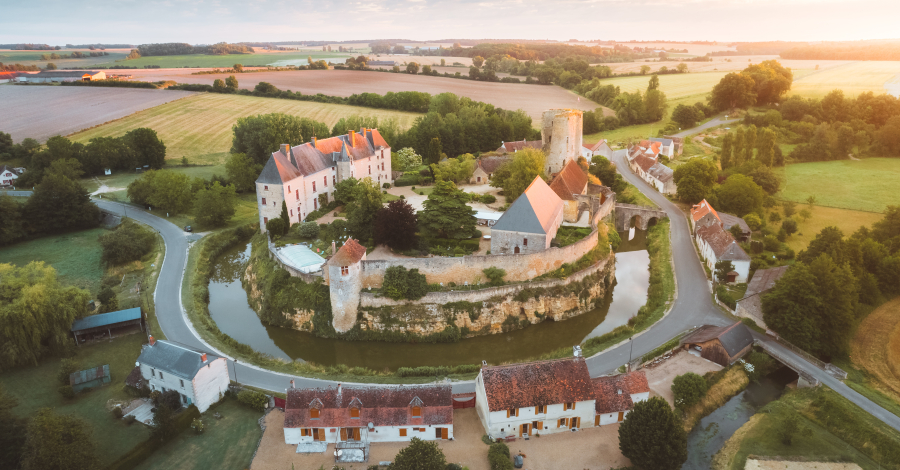 vue aérienne drone du Châtelier à Paulmy