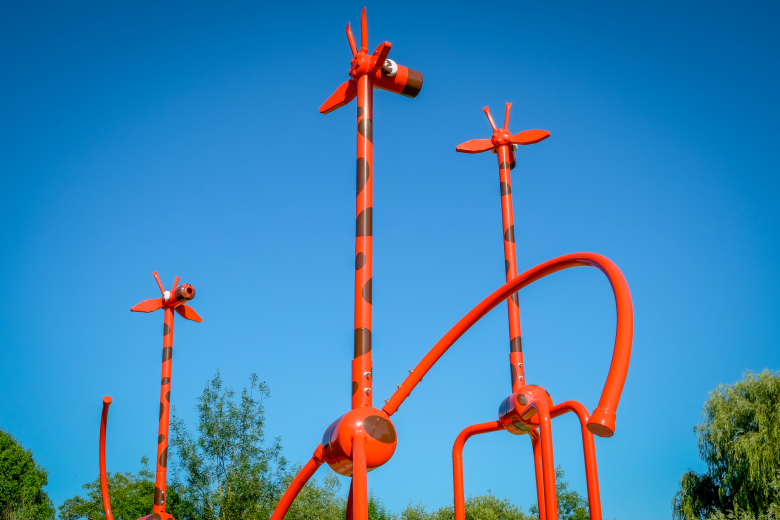 sculpture girafe à Beaulieu-lès-Loches