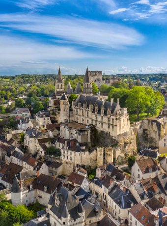 vue aérienne de Loches