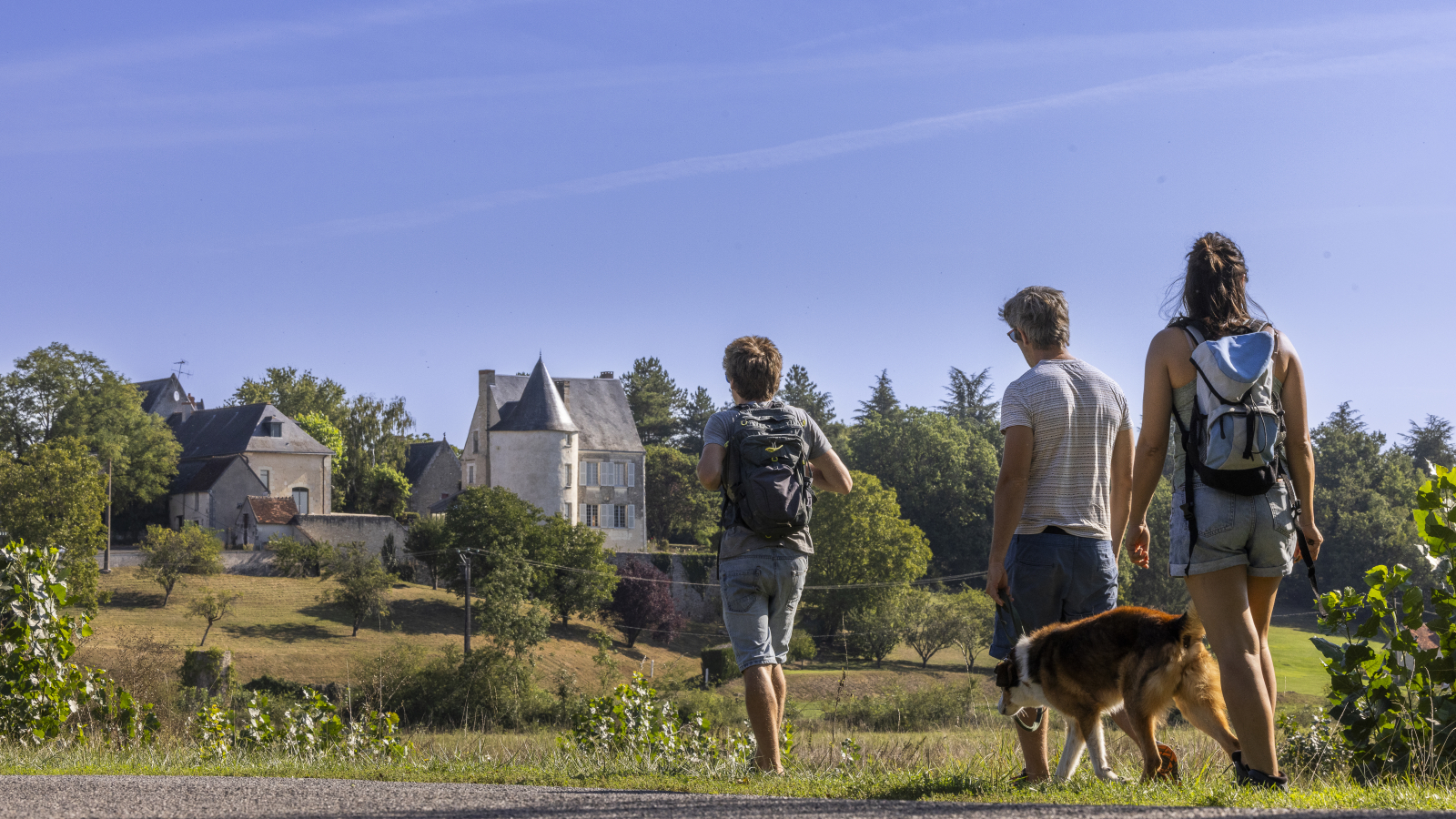 randonneurs à Azay-sur-Indre