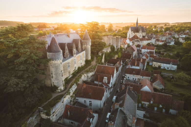 vue aérienne de Montrésor