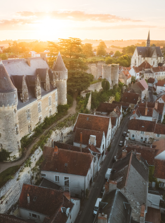 vue aérienne de Montrésor
