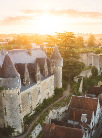 vue aérienne de Montrésor