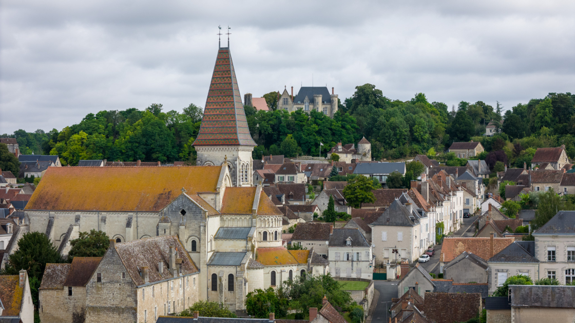 vue aérienne de Preuilly-sur-Claise
