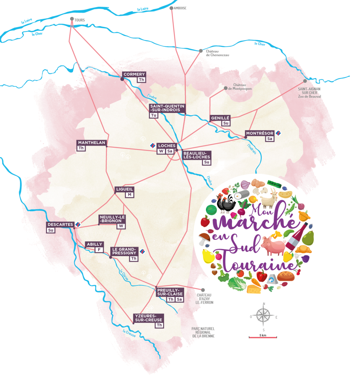 carte marché Sud Touraine EN