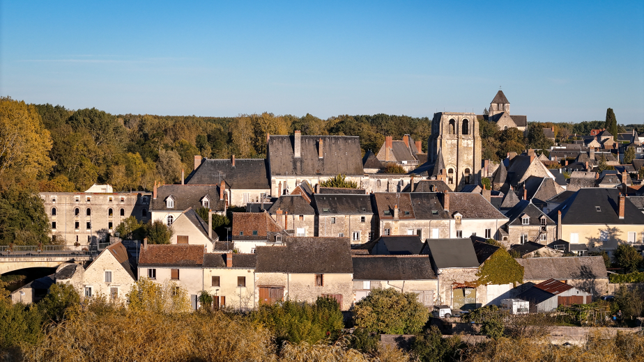 vue aérienne drone de Cormery