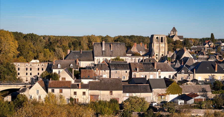 vue aérienne drone de Cormery