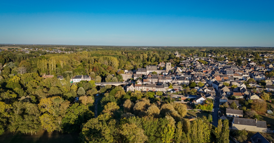 vue aérienne drone de Cormery