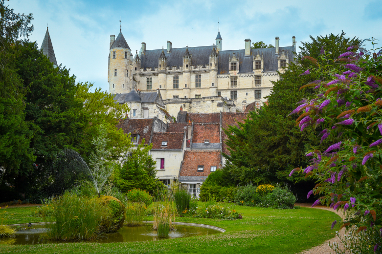 jardin public et logis royal de Loches
