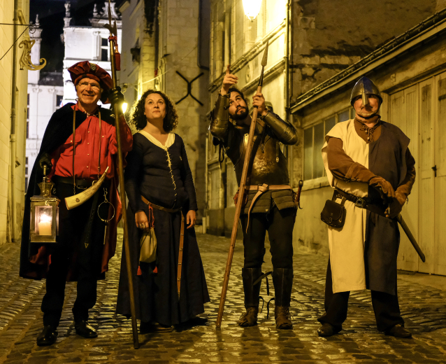 visite nocturne à Loches
