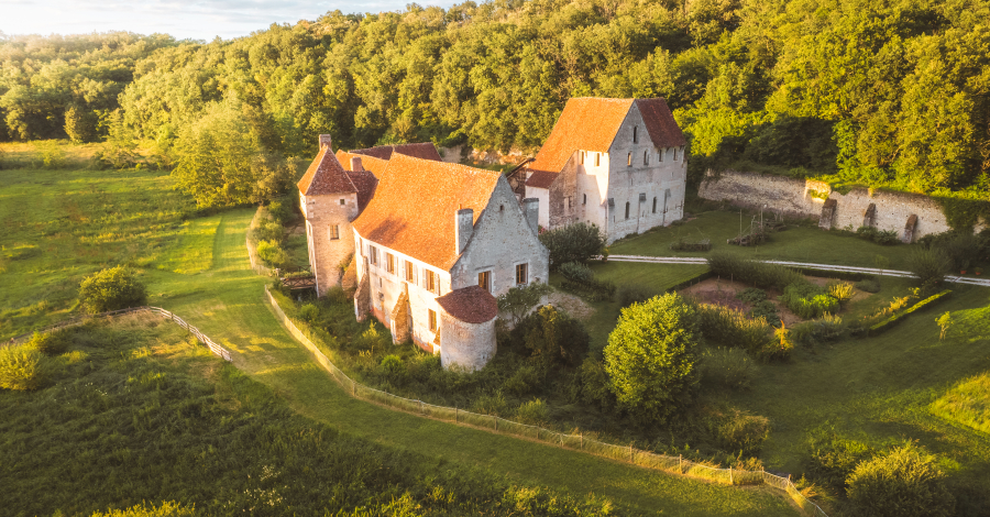 vue aérienne de la corroirie du Liget