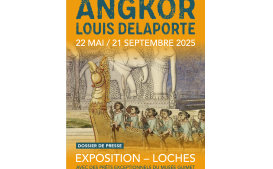 affiche exposition Angkor Louis Delaporte Loches