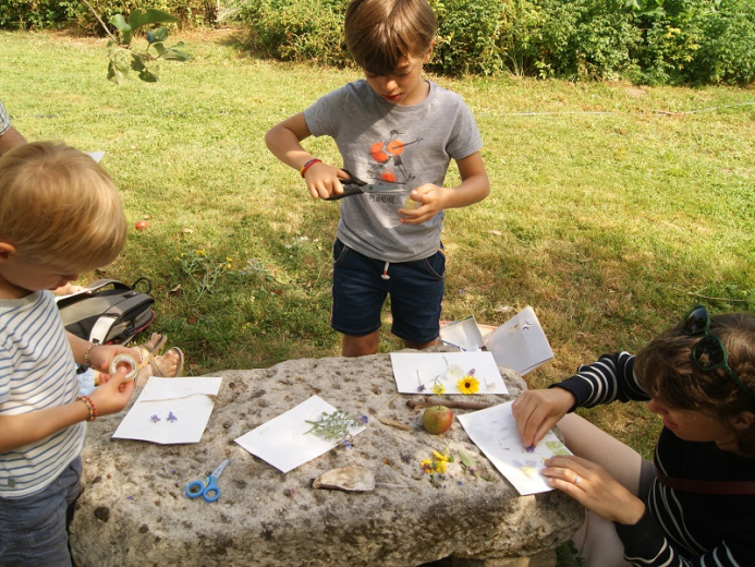 atelier nature avec des enfants