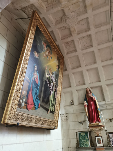 tableau Annonciation Champaigne collégiale de Montrésor