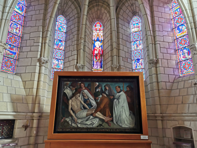 intérieur et piété de l'église de Nouans-les-Fontaines
