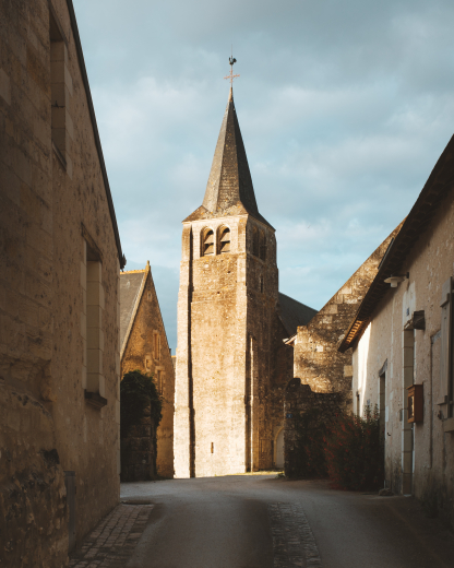 clocher du prieuré du Louroux