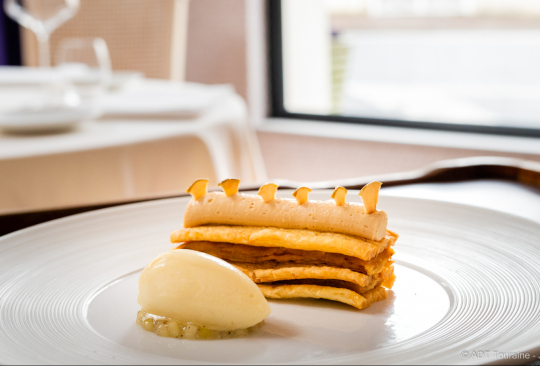 Plat au restaurant La Promenade au Petit-Pressigny