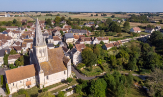 vue aérienne de ferrière-Larçon